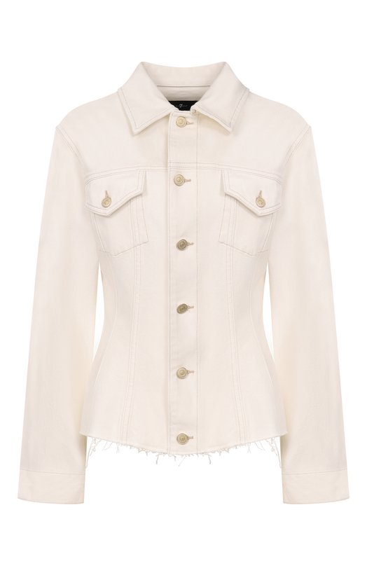 Джинсовая куртка Cinched Trucker 7 For All Mankind 7U7I0D52-MKY Белый 7U7I0D52-MKY