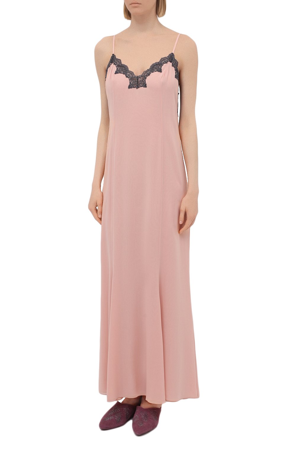 Шелковая сорочка LA PERLA светло-розового цвета по цене 129500 руб., арт. 0051800, фото 3 Шелковая сорочка LA PERLA, арт. 0051800, фото 3