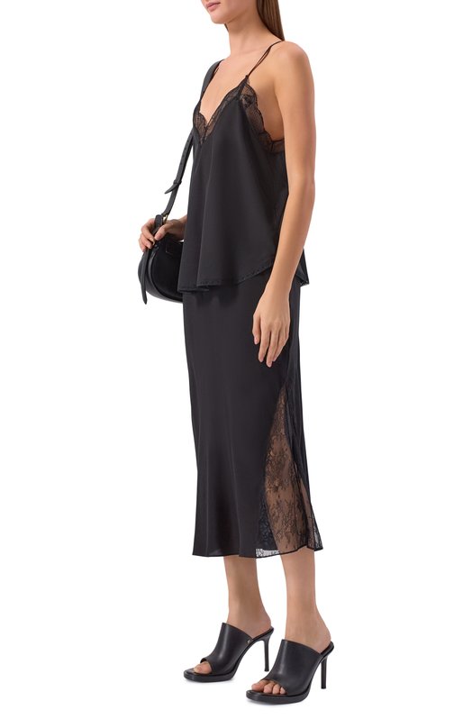 Юбка из вискозы Zadig and Voltaire WWSK01637 Чёрный  WWSK01637 Фото 2