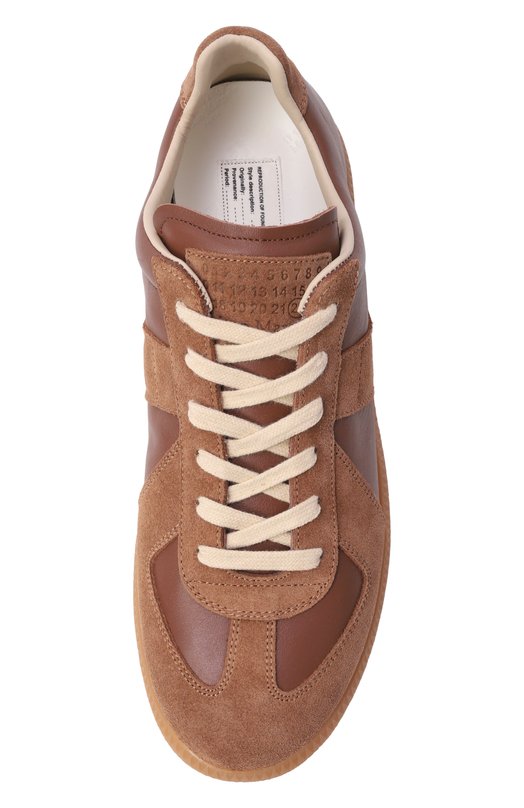 Кожаные кеды Replica Maison Margiela S58WS0109/P1895 Коричневый  S58WS0109/P1895 Фото 6
