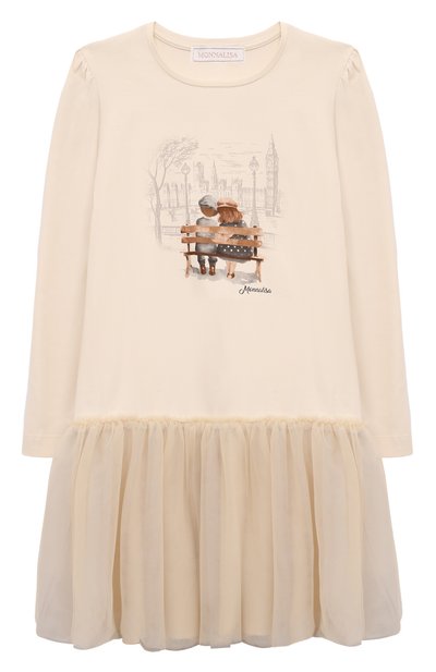 Хлопковое платье MONNALISA, арт. 11D906RU
