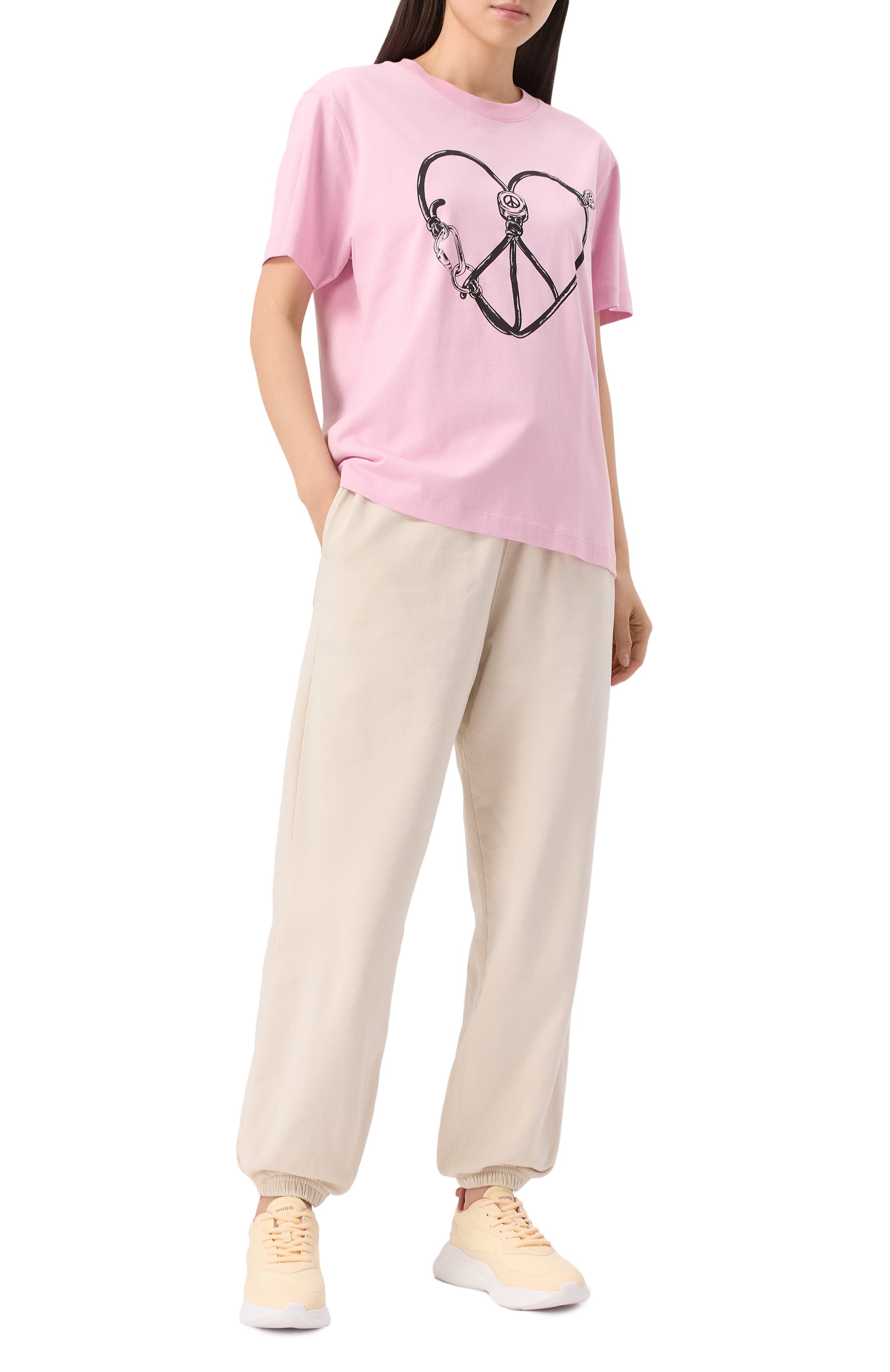 Хлопковая футболка M05CH1NO JEANS, арт. A0709/3229, фото 2