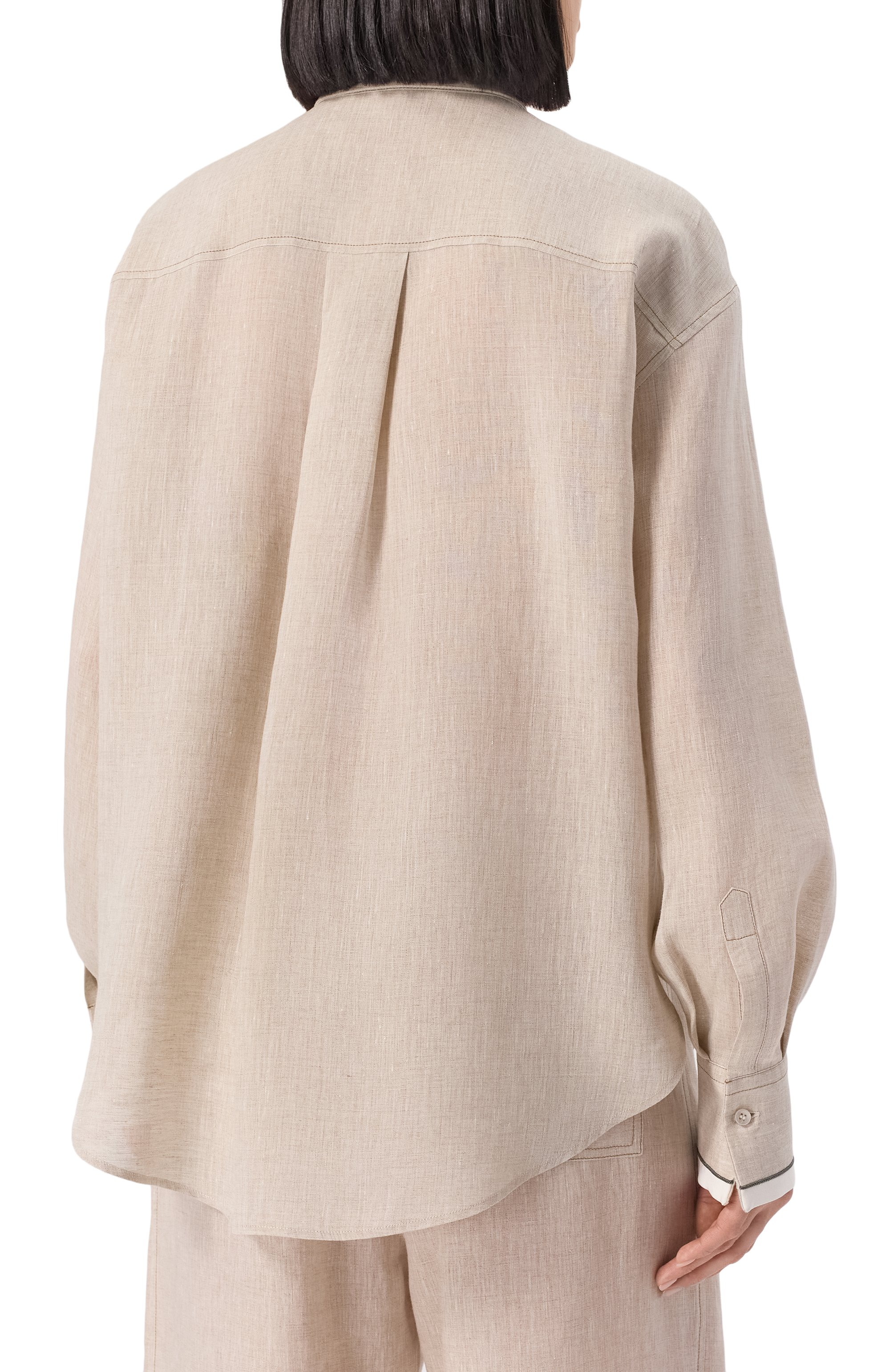 Льняная рубашка BRUNELLO CUCINELLI, арт. MM633RD646, фото 4