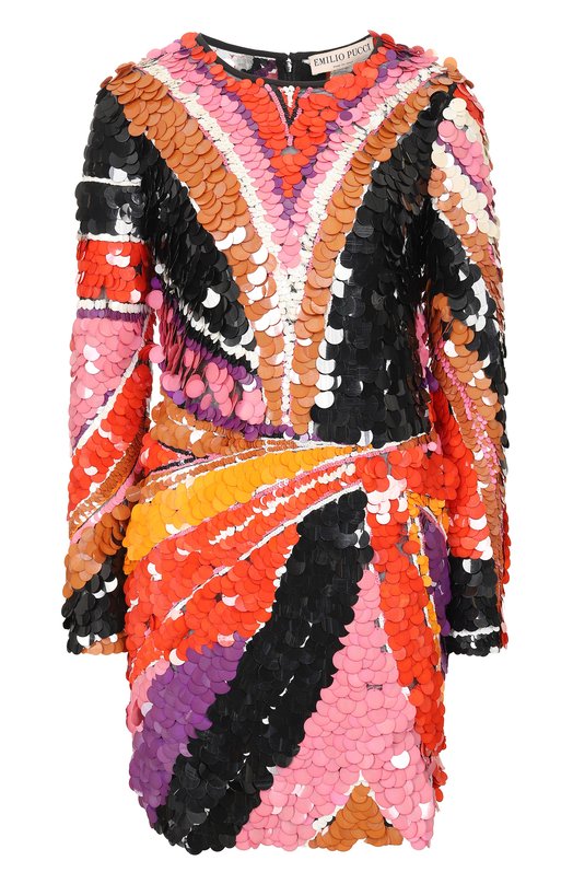 Шелковое платье с отделкой пайетками Emilio Pucci 89400₽