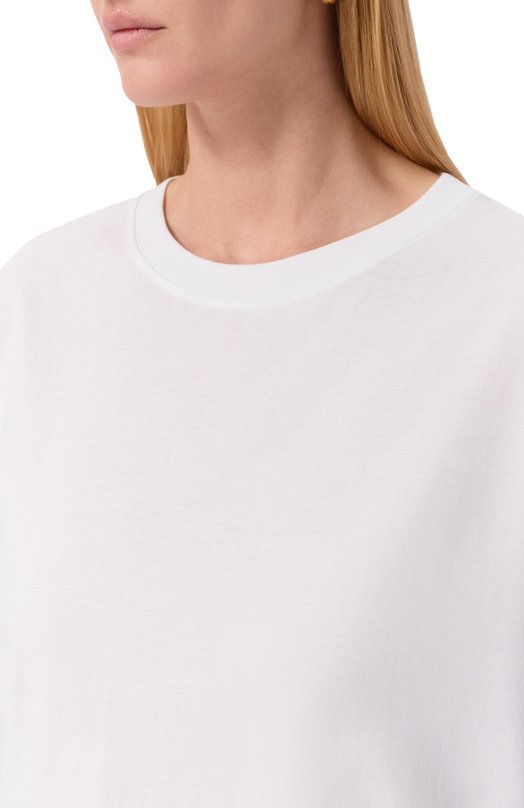 Хлопковая футболка Dries Van Noten 011100/2600 Белый  011100/2600 Фото 5