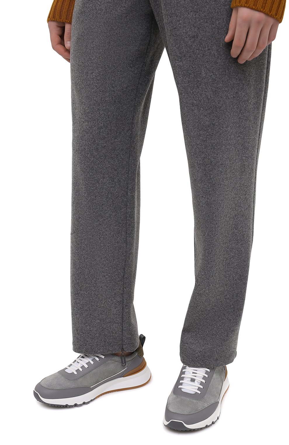 Комбинированные кроссовки BRUNELLO CUCINELLI, арт. MZUSWM0291, фото 3