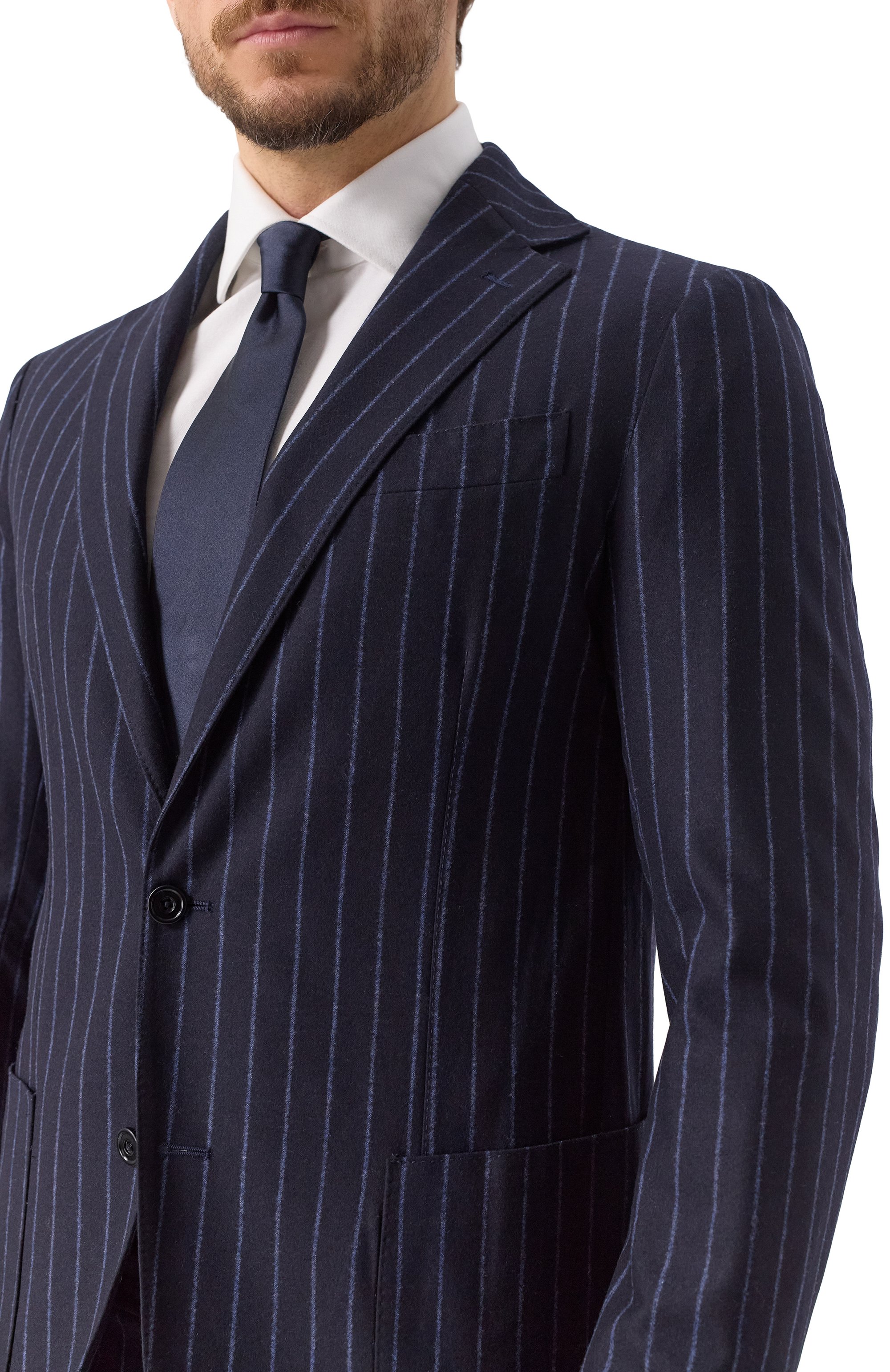 Костюм из шерсти и кашемира MVST темно-синего цвета по цене 310000 руб., арт. SG4200S0690510, фото 8 Костюм из шерсти и кашемира MVST, арт. SG4200S0690510, фото 8