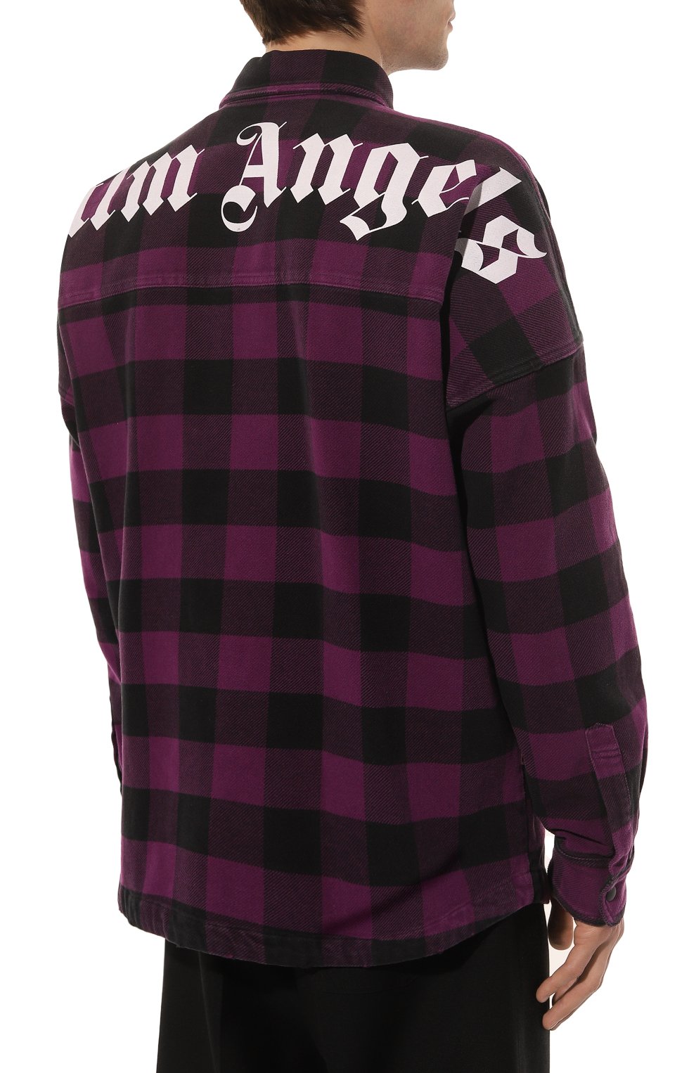 Хлопковая рубашка PALM ANGELS, арт. PMGA024F22FAB001, фото 4