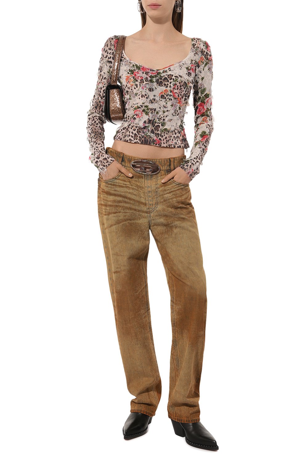 Топ из вискозы DIESEL, арт. A17029/0QMAQ, фото 2