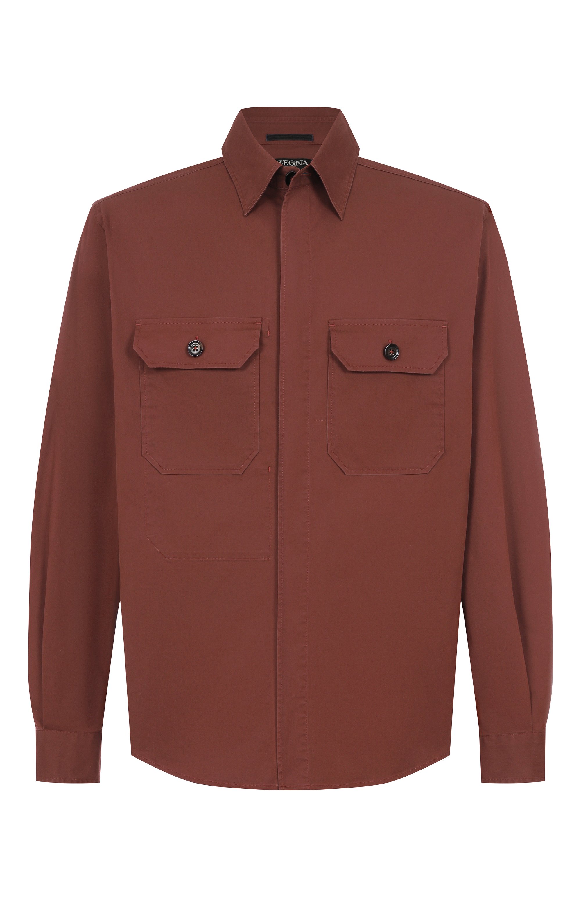 Хлопковая рубашка ZEGNA, арт. S0T8B/UFV16A9, фото 1