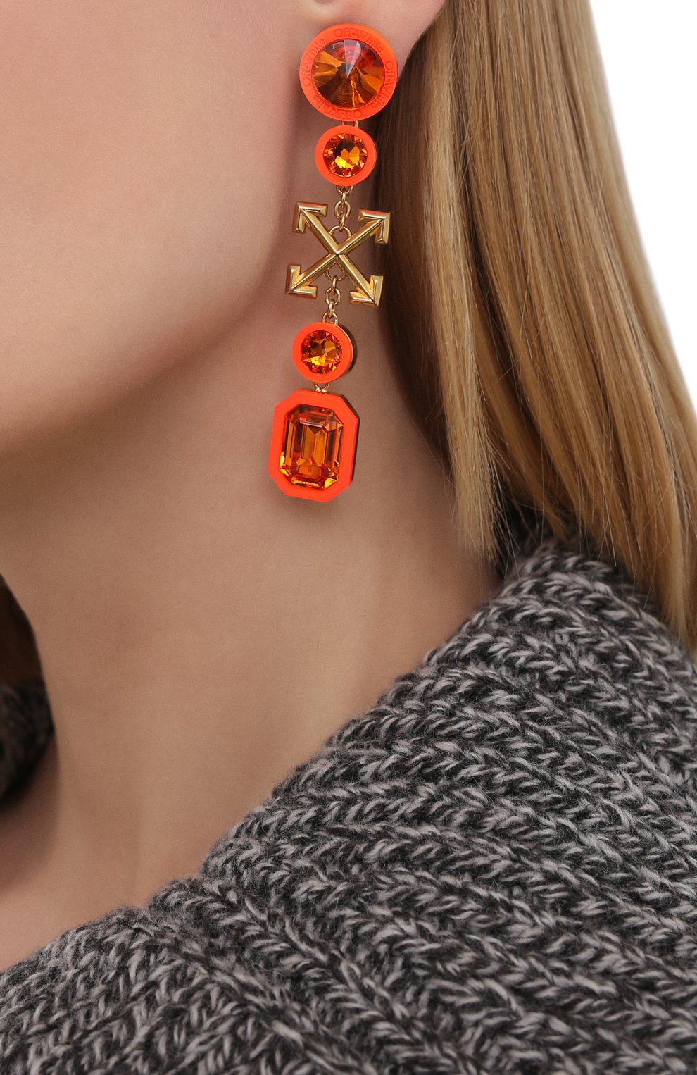 Серьги OFF-WHITE, арт. 0W0D068F20MET0012020, фото 4