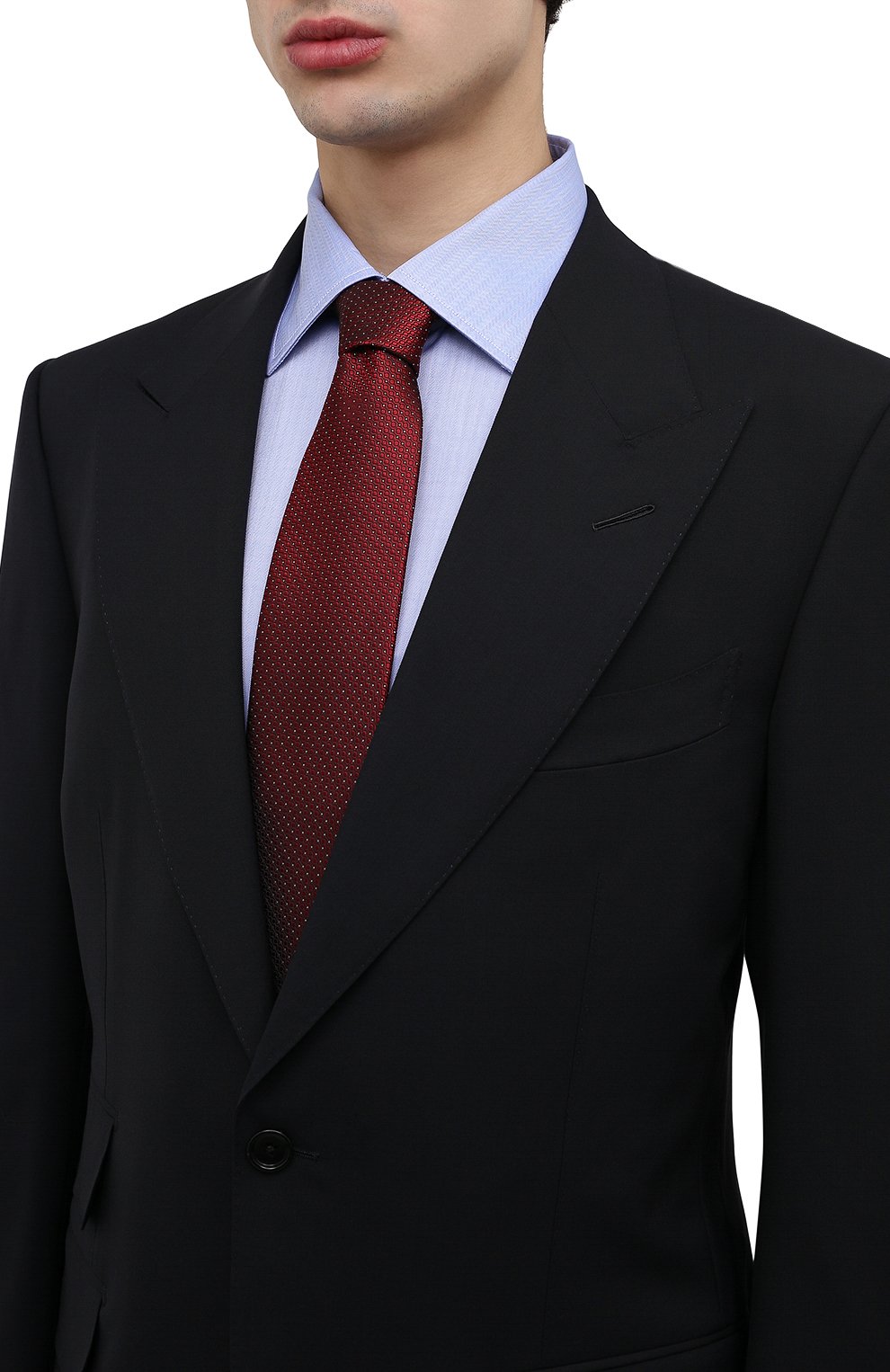 Шелковый галстук ZEGNA красного цвета по цене 28500 руб., арт. Z3D42T/100, фото 2 Шелковый галстук ZEGNA, арт. Z3D42T/100, фото 2