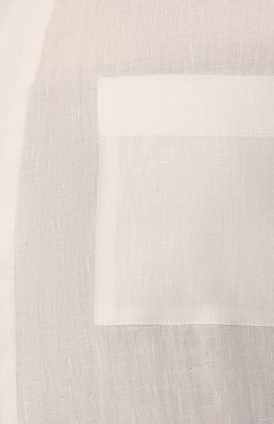 Льняная рубашка CORTIGIANI белого цвета по цене 63400 руб., арт. 5SC6010000, фото 5 Льняная рубашка CORTIGIANI, арт. 5SC6010000, фото 5