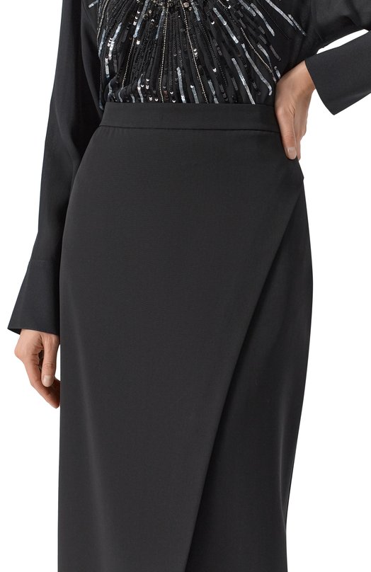 Шерстяная юбка Zuhair Murad FSK25327/W0W0004 Чёрный  FSK25327/W0W0004 Фото 5