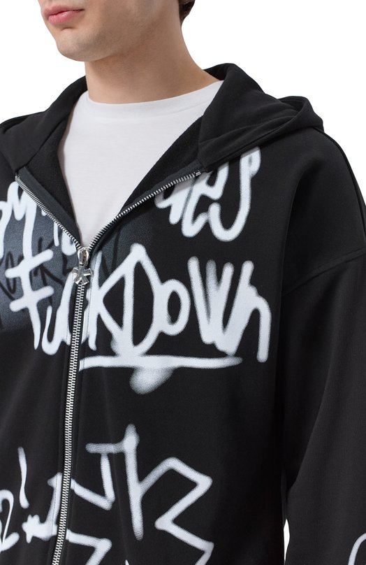 Хлопковая толстовка Comme des Fuckdown CFABM01943 Чёрный  CFABM01943 Фото 5