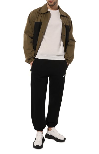 Кожаные кроссовки daymaster DOLCE & GABBANA черно-белого цвета по цене 71950 руб., арт. CS1791/AQ343, фото 2 Кожаные кроссовки daymaster DOLCE & GABBANA, арт. CS1791/AQ343, фото 2