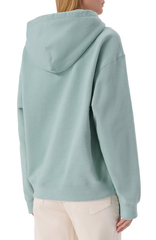 Хлопковое худи Jil Sander J40GU0121/J20039 Голубой  J40GU0121/J20039 Фото 4