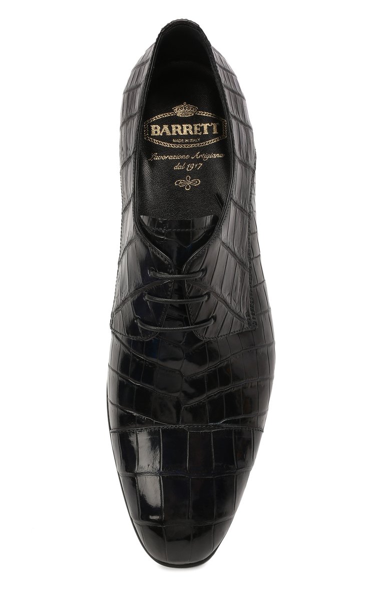 Дерби из кожи крокодила BARRETT, арт. 221U066.1/C0CC0DRILL0 CREAM/CNIL, фото 1