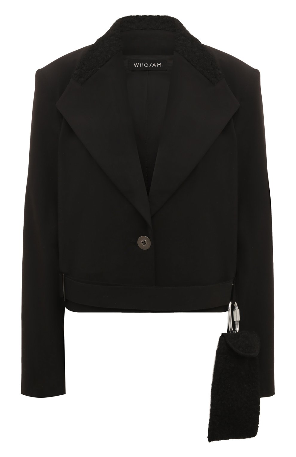 Шерстяной жакет WHO_AM, арт. FJ-P231-BLK, фото 1