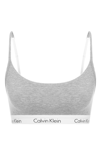 Женский хлопковый бюстгальтер с логотипом бренда CALVIN KLEIN, арт. QF1536E