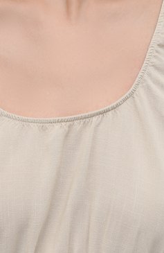 Женский топ из вискозы ELECTRIC AND ROSE бежевого цвета, арт. AWBR17 | Фото 5 (Длина (для топов): Укороченные; Стили: Спорт-шик; Материал внешний: Вискоза; Материал сплава: Проставлено; Драгоценные камни: Проставлено; Рукава: Без рукавов)