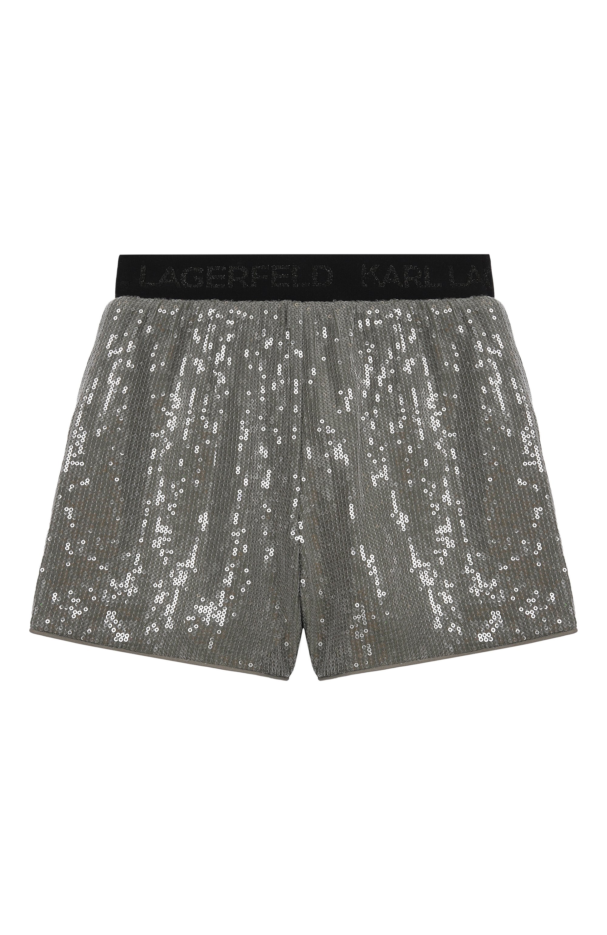 Шорты из вискозы KARL LAGERFELD KIDS, арт. Z30448, фото 2