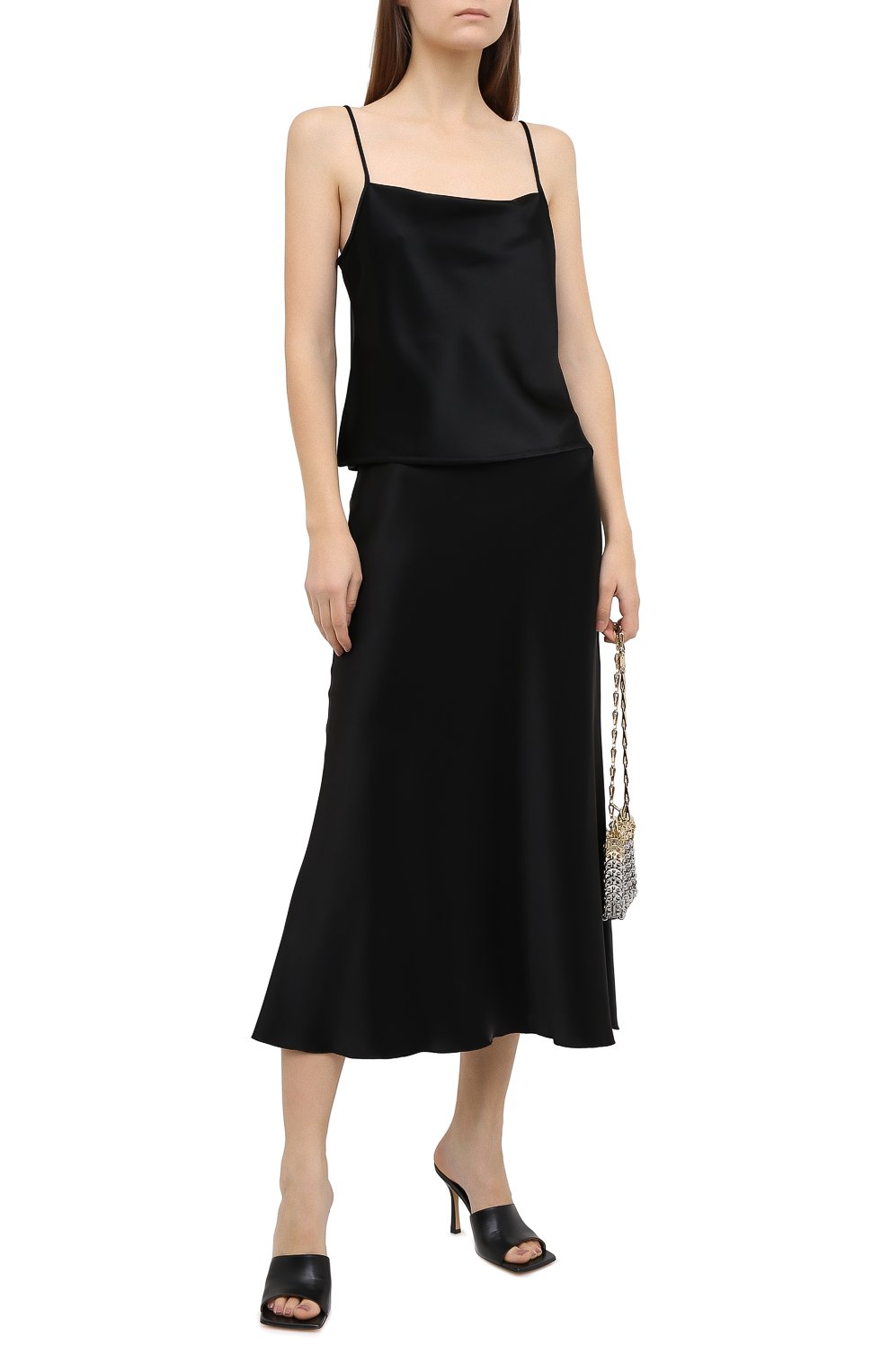 Юбка NANUSHKA, арт. RAZI_BLACK_SLIP SATIN, фото 2