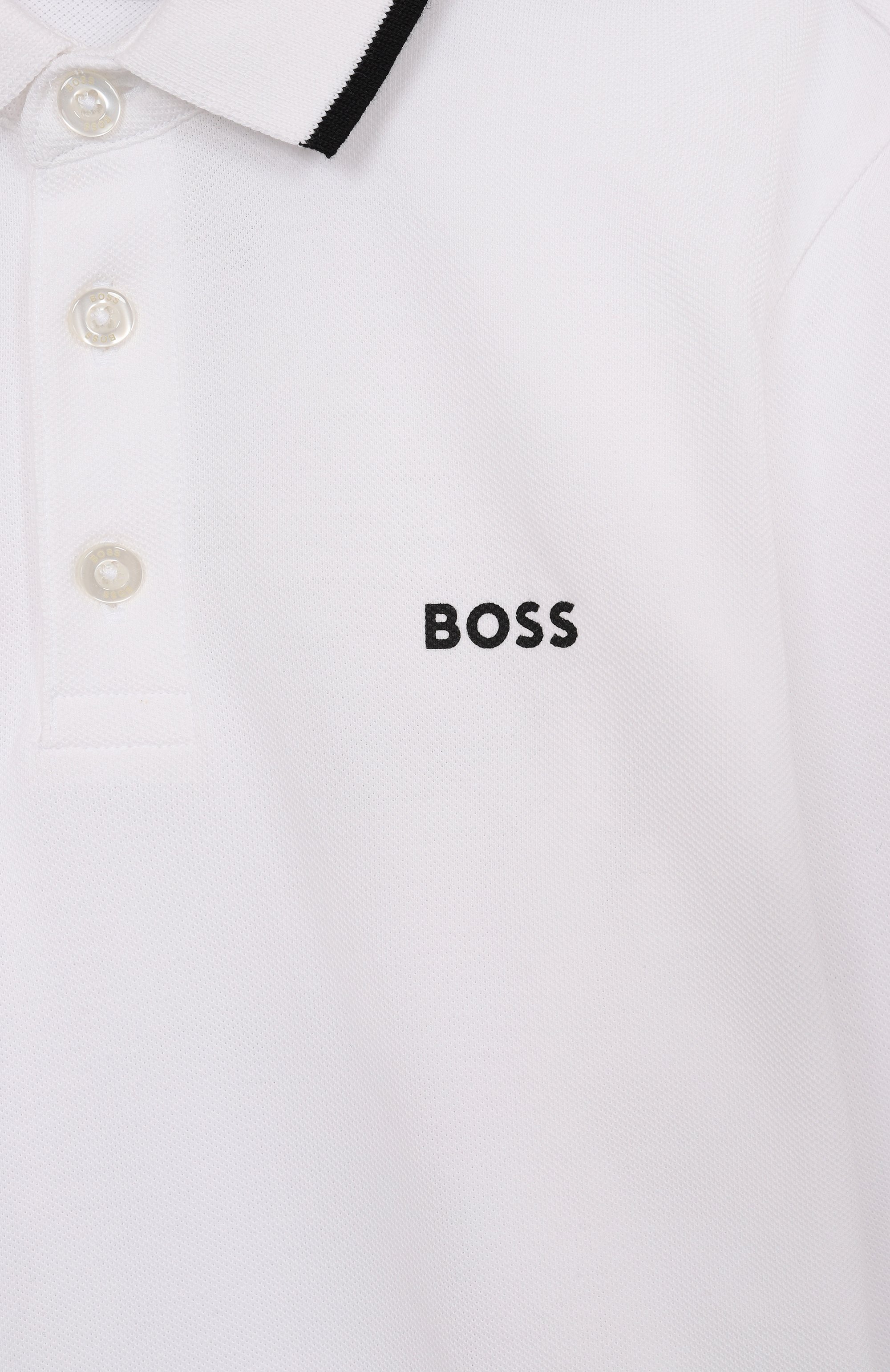 Хлопковое поло BOSS, арт. J52330, фото 3