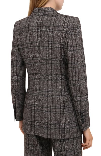 Жакет DOLCE & GABBANA коричневого цвета по цене 279500 руб., арт. F29D0T/FQMH2, фото 5 Жакет DOLCE & GABBANA, арт. F29D0T/FQMH2, фото 5
