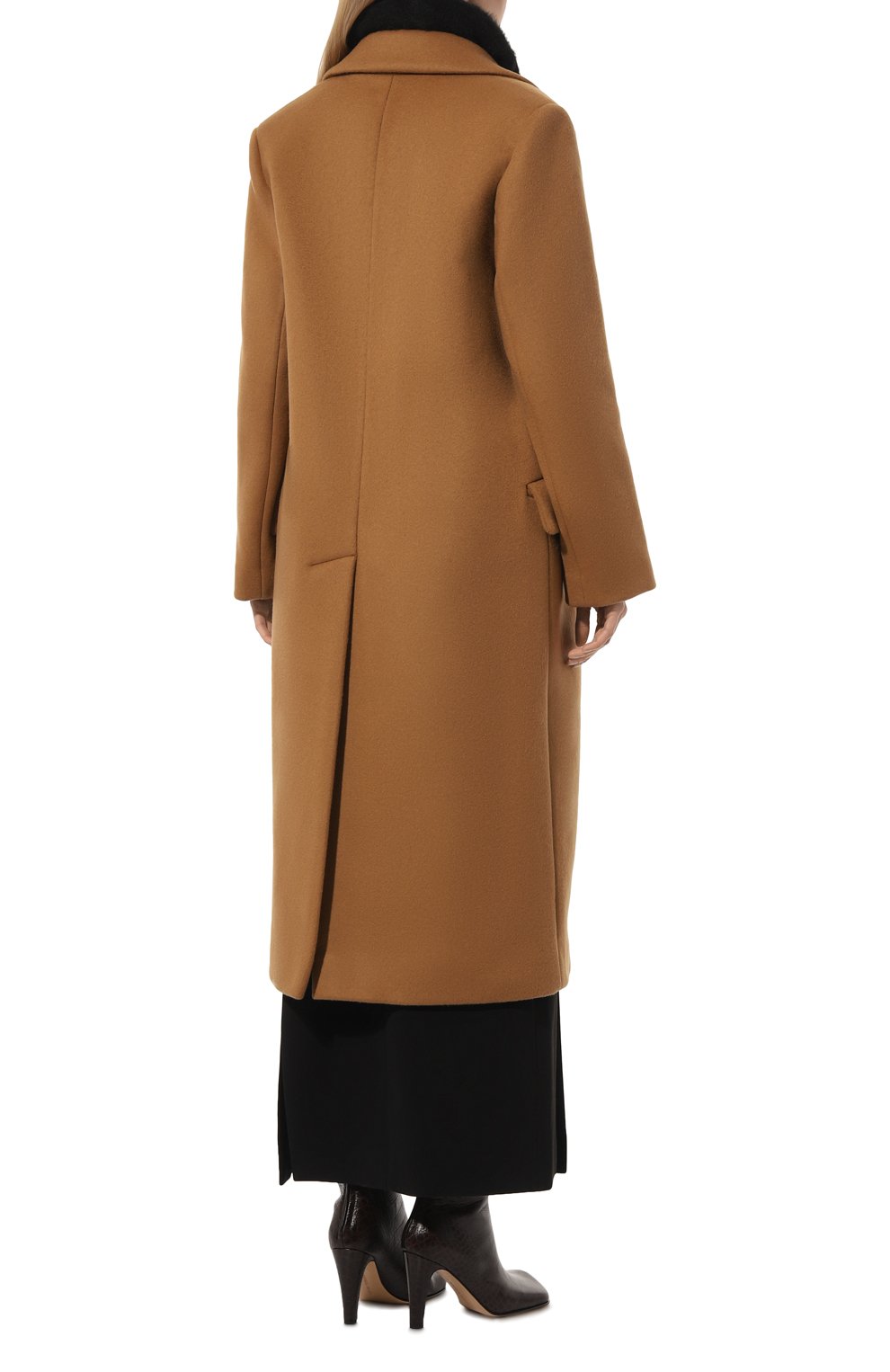 Шерстяное пальто LUDA NIKISHINA, арт. CT/AMI/mustard, фото 4
