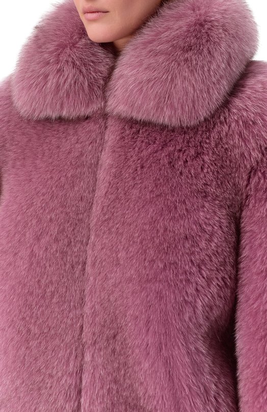 Шуба из песца Русский мех 13.5 AI Сиреневый  13.5 AI Фото 5