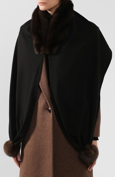 Капюшон с отделкой из меха соболя VICTORIA KUSENKOVA, арт. 199303549548, фото 3