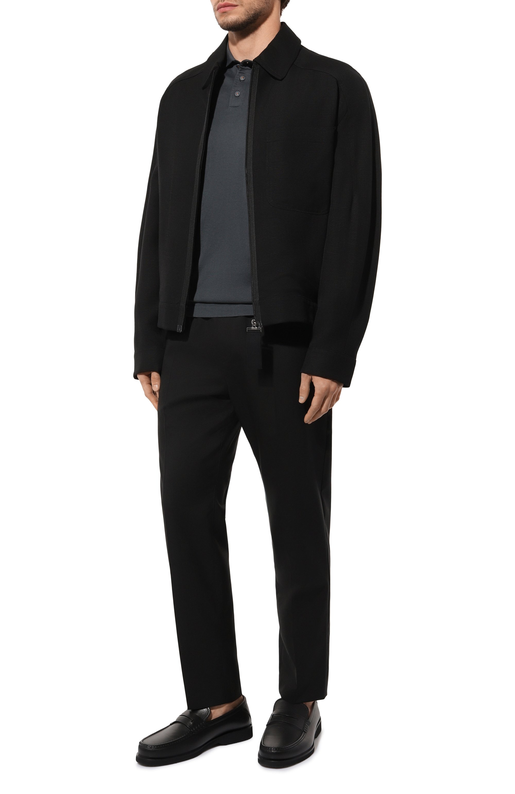 Хлопковое поло KITON темно-серого цвета по цене 81950 руб., арт. UMK0442, фото 2 Хлопковое поло KITON, арт. UMK0442, фото 2