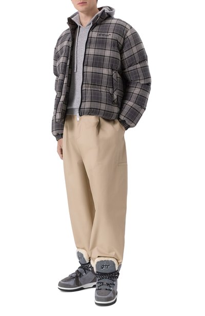 Комбинированные ботинки OFF-WHITE, арт. 0MIY003F25LEA0011011, фото 2