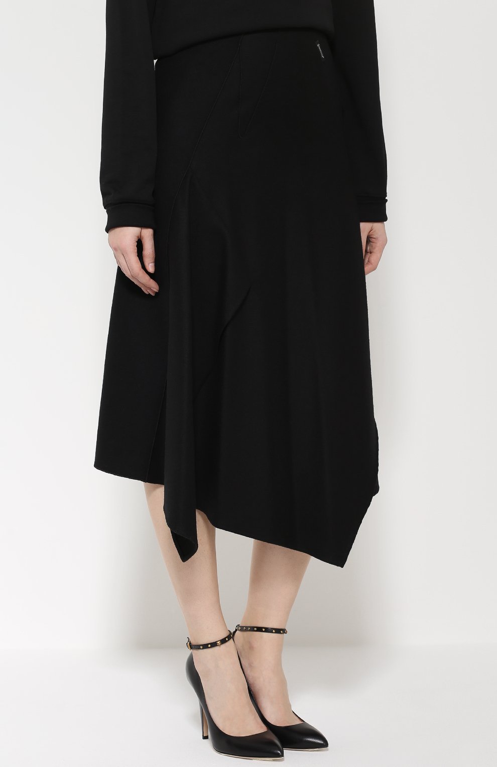 Шерстяная юбка-миди асимметричного кроя MONCLER, арт. B2-093-25638-00-57884, фото 3