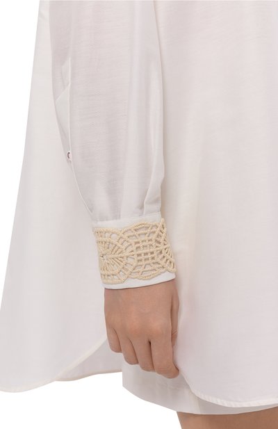 Рубашка из хлопка и шелка LORENA ANTONIAZZI, арт. R2579CA79B/4573R, фото 5