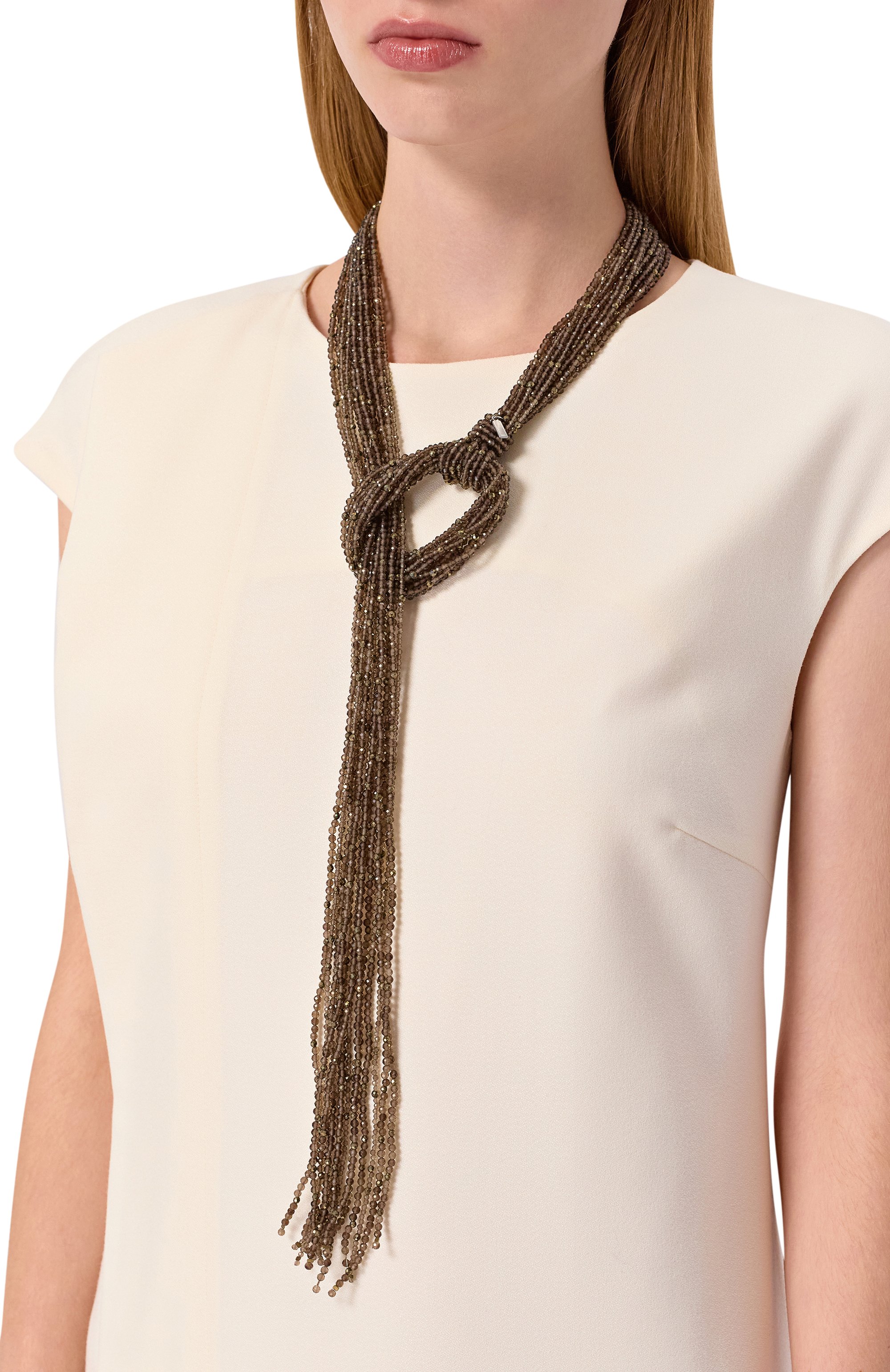 Колье VIEN коричневого цвета по цене 98900 руб., арт. 2526-310, фото 2 Колье VIEN, арт. 2526-310, фото 2