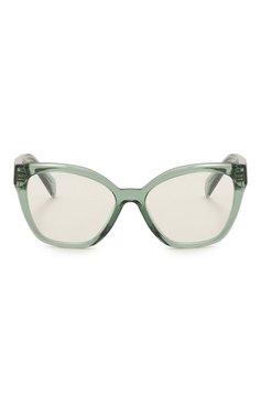 Женские оправа PRADA зеленого цвета, арт. 20ZV-11R101 | Фото 3 (Нос: Не проставлено; Региональные ограничения белый список (Axapta Mercury): Не проставлено; Тип очков: Оправа; Материал: Пластик; Очки форма: Бабочка, Квадратные; Оптика Гендер: оптика-женское)