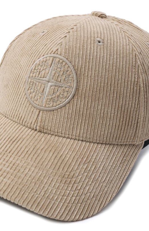 Хлопковая бейсболка Stone Island 811599662_001 Бежевый  811599662_001 Фото 3