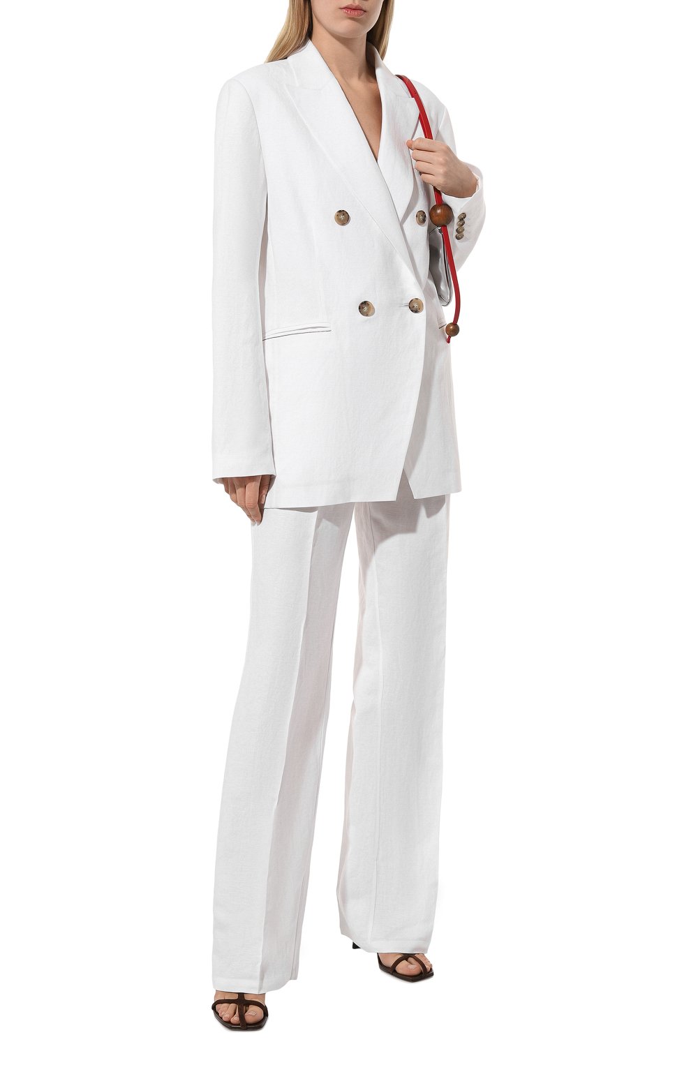 Брюки изо льна и вискозы FREEAGE, арт. WS24.PT109.2070.100, фото 2