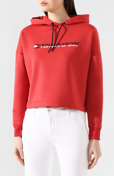Худи TOMMY SPORT красного цвета по цене 7490 руб., арт. S10S100360, фото 3 Худи TOMMY SPORT, арт. S10S100360, фото 3