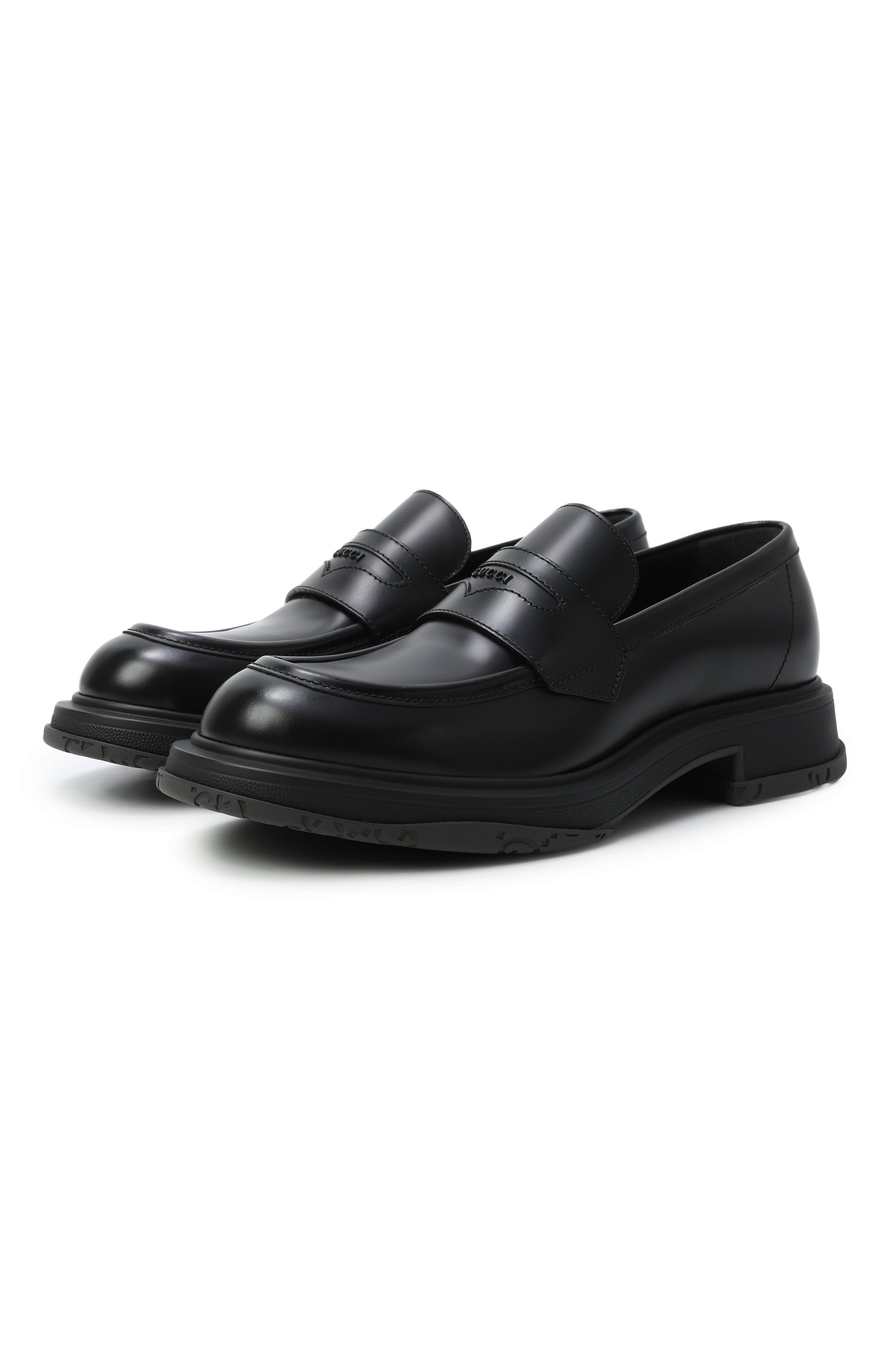 Кожаные лоферы GUCCI, арт. 851396/AADE0, фото 1