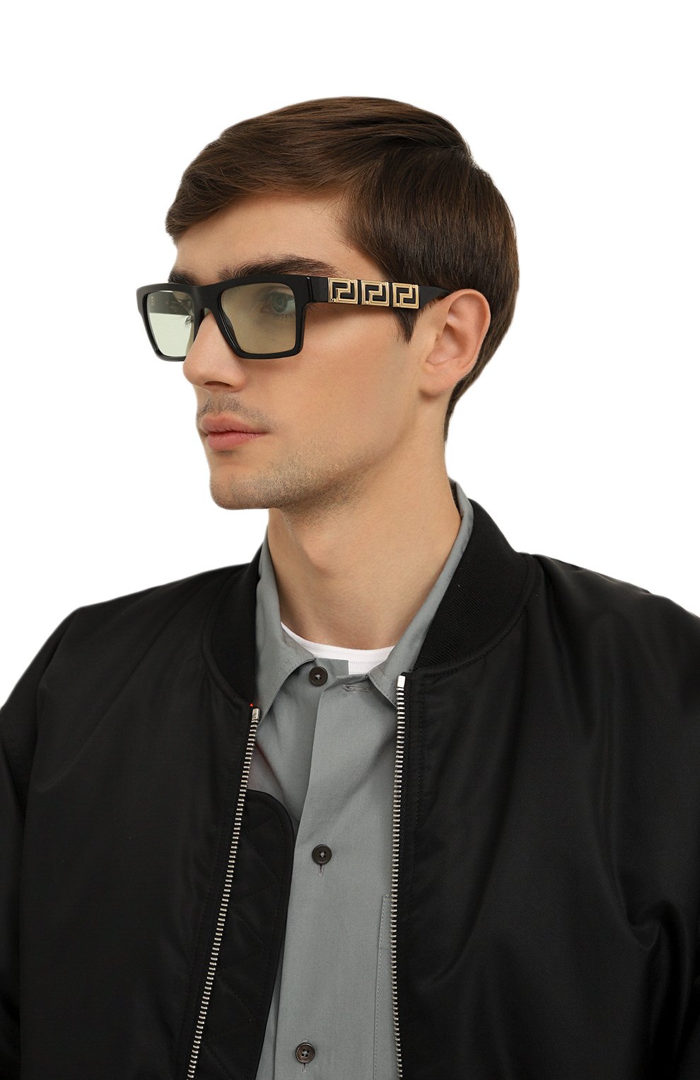 Солнцезащитные очки VERSACE зеленого цвета по цене 58050 руб., арт. 4445-GB1/M1, фото 3 Солнцезащитные очки VERSACE, арт. 4445-GB1/M1, фото 3