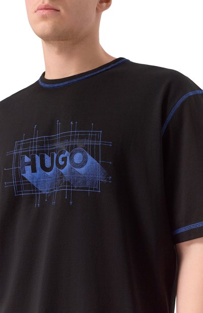Хлопковая футболка HUGO BLUE, арт. 50553498, фото 5