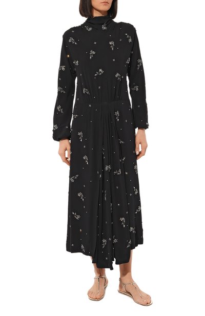 Платье с отделкой стразами PRADA, арт. P36S2R-1R14-F0002-182, фото 3