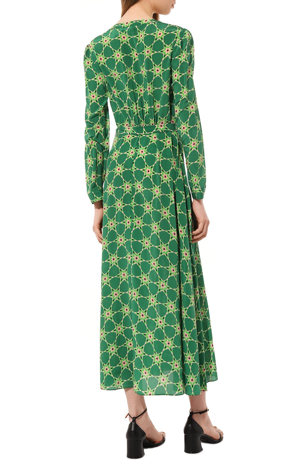 Шелковое платье SALONI зеленого цвета по цене 98100 руб., арт. 10600-1791, фото 4 Шелковое платье SALONI, арт. 10600-1791, фото 4