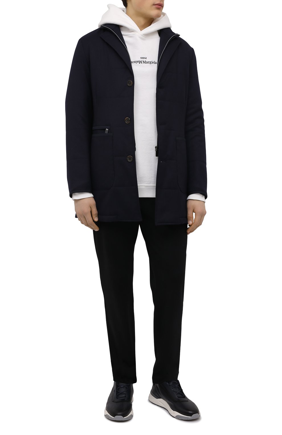 Кожаные кроссовки SANTONI, арт. MBIM21694BGRNDYEU57, фото 2