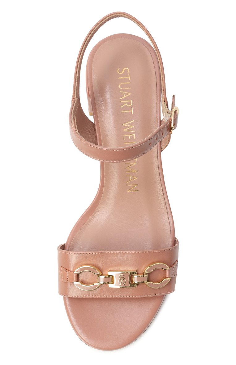 Кожаные босоножки sw signature 35 STUART WEITZMAN, арт. SH942, фото 4