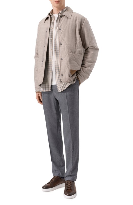 Шерстяные брюки L.B.M. 1911 8135/00121 Серый  8135/00121 Фото 2