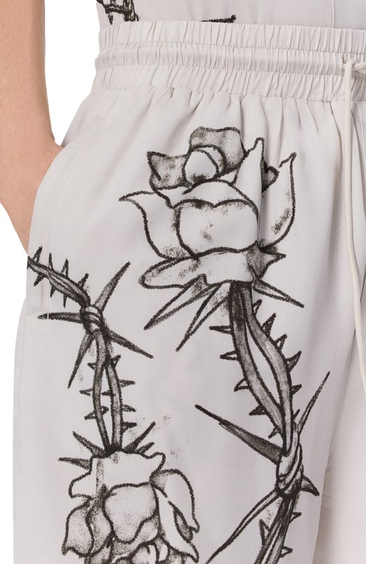 Шорты из вискозы DOMREBEL M INKED/SH0RTS Кремовый  M INKED/SH0RTS Фото 5